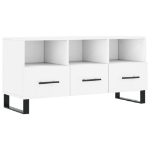 Mobile Porta TV Bianco 102x36x50 cm in Legno Multistrato