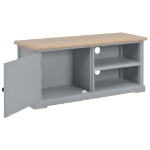 Mobile Porta TV Grigio 90x30x40 cm in Legno