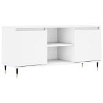 Mobile Porta TV Bianco 104x35x50 cm in Legno Multistrato