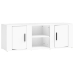 Mobile Porta TV Bianco 100x31,5x35 cm in Legno Multistrato