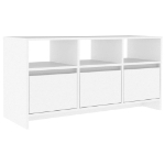 Mobile Porta TV Bianco 102x37,5x52,5 cm in Truciolato