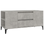 Mobile per TV Grigio Cemento 102x44,5x50 cm Legno Multistrato