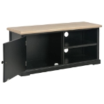 Mobile Porta TV Nero 90x30x40 cm in Legno