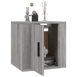 Mobili Porta TV a Parete 2 pz Grigio Sonoma 40x34,5x40 cm