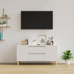 Mobile Porta TV Bianco 102x44,5x50 cm in Legno Multistrato