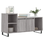 Mobile TV Grigio Sonoma 100x35x55 cm in Legno Multistrato