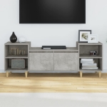 Mobile per TV Grigio Cemento 160x35x55 cm Legno Multistrato