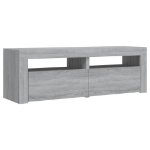 Mobile Porta TV con Luci LED Grigio Sonoma 120x35x40 cmcm