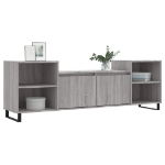 Mobile TV Grigio Sonoma 160x35x55 cm in Legno Multistrato