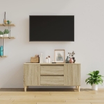 Mobile Porta TV Rovere Sonoma 102x44,5x50 cm Legno Multistrato