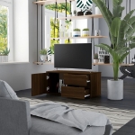 Mobile Porta TV Rovere Marrone 80x34x36 cm in Legno Multistrato