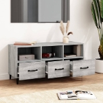 Mobile TV Grigio Sonoma 102x35x50 cm in Legno Multistrato