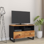 Mobile Porta TV 70x33x46 cm in Legno Massello di Acacia