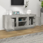 Mobile Porta TV Grigio Cemento 102x35x45cm in Legno Multistrato