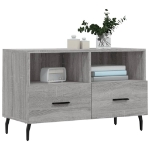 Mobile Porta TV Grigio Sonoma 80x36x50 cm in Legno Multistrato