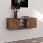 Mobile TV Rovere Fumo 88,5x27,5x30,5 cm in Legno Multistrato