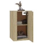 Mobili Porta TV a Parete 2 pz Rovere Sonoma 40x34,5x60 cm