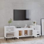 Mobile Porta TV Bianco 160x35x55 cm in Legno Multistrato