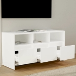 Mobile Porta TV Bianco 102x37,5x52,5 cm in Truciolato