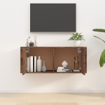 Mobile Porta TV a Parete rovere fumo 100x34,5x40 cm