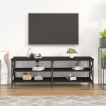 Mobile Porta TV Nero 140x40x50 cm in Legno Multistrato