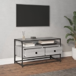 Mobile Porta TV Grigio Sonoma 80x35x45 cm in Legno Multistrato