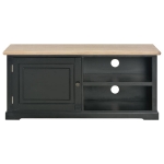 Mobile Porta TV Nero 90x30x40 cm in Legno