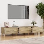 Mobile Porta TV Rovere Sonoma 150x34,5x30 cm Legno Multistrato