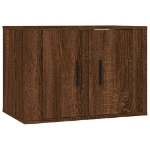 Mobili Porta TV a Parete 3 pz Rovere Marrone 57x34,5x40 cm