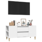 Mobile Porta TV Bianco 102x44,5x50 cm in Legno Multistrato