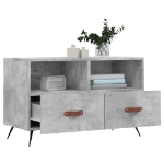 Mobile per TV Grigio Cemento 80x36x50 cm Legno Multistrato