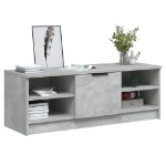 Mobile Porta TV Grigio Cemento 102x35,5x36,5 Legno Multistrato