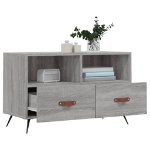 Mobile Porta TV Grigio Sonoma 80x36x50 cm in Legno Multistrato