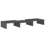 Supporto per Monitor Grigio 60x24x10,5cm Legno Massello di Pino