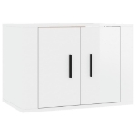 Set di Mobili Porta TV 5 pz Bianco Lucido in Legno Multistrato