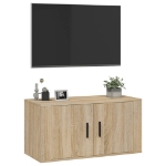 Mobile Porta TV a Parete rovere sonoma 80x34,5x40 cm