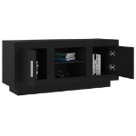 Mobile Porta TV Nero 102x35x45 cm in Legno Multistrato