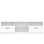 Mobile Porta TV Bianco 150x33,5x45 cm in Legno Multistrato