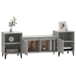 Mobile per TV Grigio Cemento 160x35x55 cm Legno Multistrato