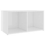 Mobili Porta TV 4 pz Bianco Lucido 72x35x36,5 cm in Truciolato