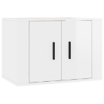 Set di Mobili Porta TV 5 pz Bianco Lucido in Legno Multistrato