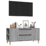 Mobile Porta TV Grigio Sonoma 102x44,5x50 cm Legno Multistrato