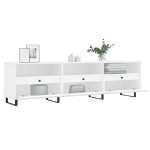 Mobile Porta TV Bianco 150x30x44,5 cm in Legno Multistrato