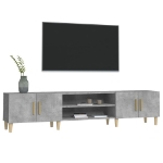 Mobile Porta TV Grigio Cemento 180x31,5x40 cm Legno Multistrato