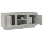 Mobile Porta TV Grigio Cemento 102x35x45cm in Legno Multistrato