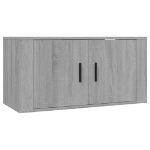 Mobili Porta TV a Parete 3 pz Grigio Sonoma 80x34,5x40 cm