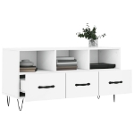 Mobile Porta TV Bianco 102x36x50 cm in Legno Multistrato