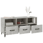 Mobile Porta TV Grigio Cemento 102x35x50 cm Legno Multistrato