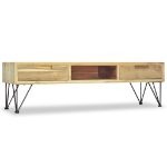 Mobile Porta TV 120x35x35 cm in Legno Massello di Teak