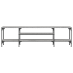 Mobile TV Grigio Sonoma 161x35x45 cm Legno Multistrato e Ferro